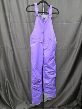 SKIGEAR KIDS INSULATED SNOW BIB OVERALLS PURPLE SIZE XL